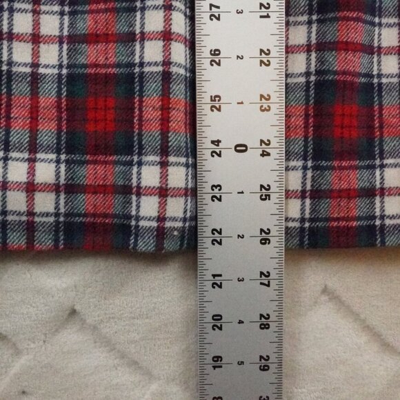 Pendleton Red and White Plaid Wool Midi Skirt - Picture 6 of 8